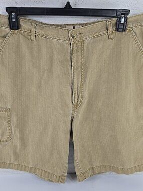 Woolrich Men’s 100% Cotton Cargo Shorts Ginger Tan Size 38 Workwear Outdoor 8.5"